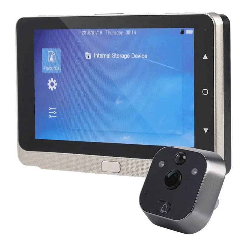 5,0 дюймов OLED дисплей цветной экран дверной звонок просмотра цифровой дверной глазок просмотра камера дверь глаз видео запись