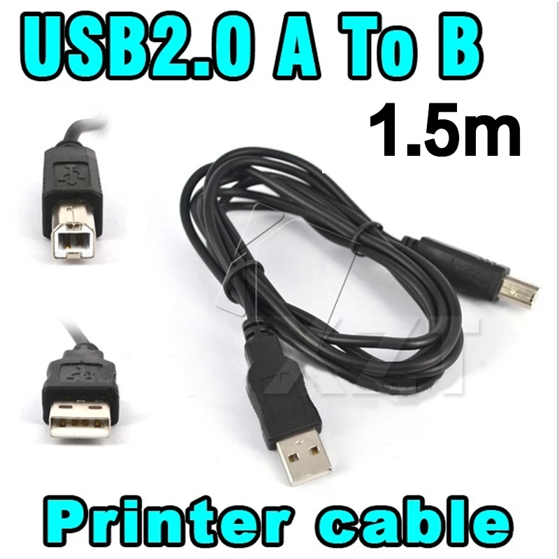 Pz Printer Scanner Extension Wire Adapter Data Cable Cord 1.5m Usb 2.0