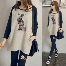 2016 New maternity clothes Spring autumn maternity suit casual clothing pregnant woman tops + pants