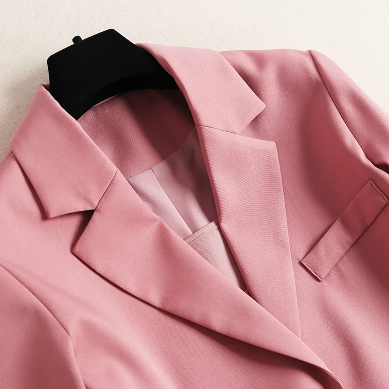 2 Robe Deux Top Ensemble En Printemps Et Rose Plissée Soie Pur 2019 Nouveau De D'office Femmes Pièces Lady Mousseline Fahion Couleur Manteau Crop Costume 5qgagXw