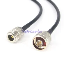 N типа мужчин и женщин РФ коаксиальный адаптер расширение RG58 соединительный кабель 500 мм
