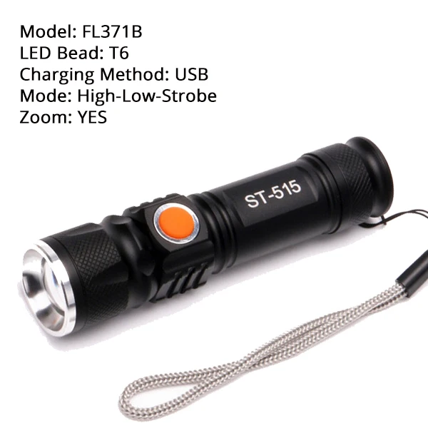 COB светодиодный светильник-вспышка со встроенным аккумулятором, мини-фонарь, USB лампа, масштабируемый перезаряжаемый XPE+ COB несколько режимов, светильник-вспышка s, белый портативный светильник - Испускаемый цвет: FL371B