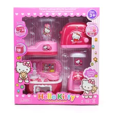 Электрический набор кухонных принадлежностей hello kitty, четыре в одном, кухонные приборы, комбинация детских ролевых игрушек