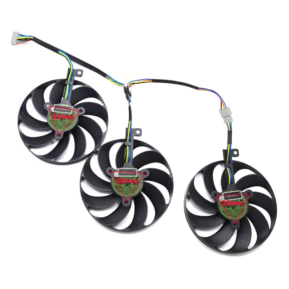Кулер 88 мм T129215SU 6Pin RTX 2080TI GPU карты вентиляторы для ASUS ROG STRIX GeForce RTX 2080 RTX 2080 Ti A8G A11G игровая Карта