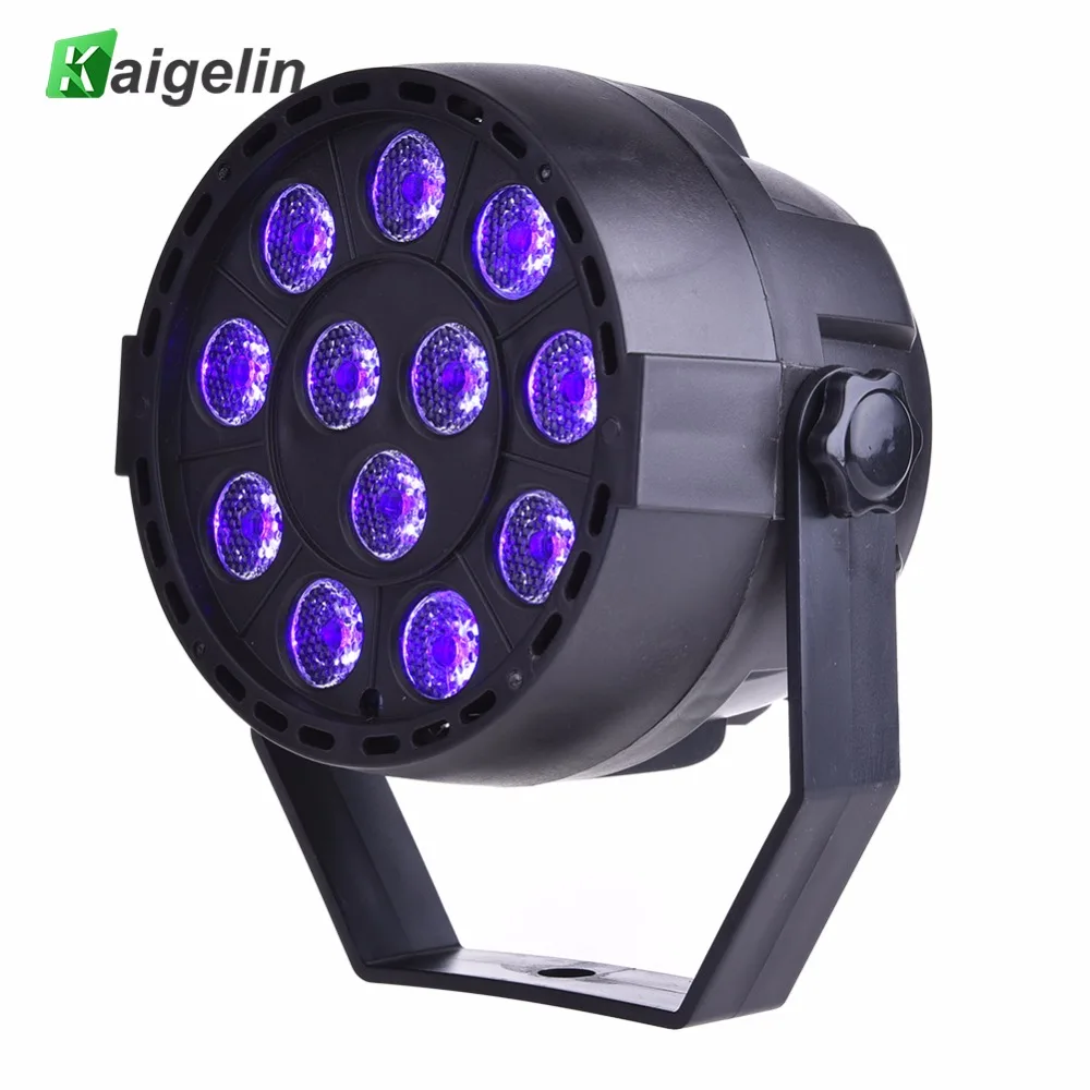 

LED Par 12 LEDs Sound Active DMX512 LED Stage Par Purple LED Spotlight Lamp For Christmas Home Party DJ Projector fast shipping