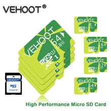 VEHOOT micro sd 32 gb class 10 Memory Card 16GB 8GB Flash Card Green leaves micro sd 64 gb carte sd mikro sd for Smartphone V04