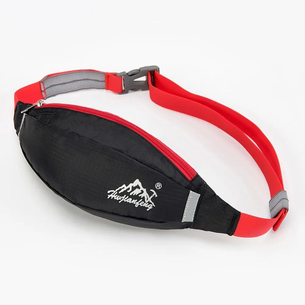 Bolso ajustable Unisex para deportes al aire libre para correr cinturón de cintura paquete de viaje práctico senderismo Zip bolsa dinero teléfono Pack cinturón bolsa deportiva