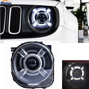 

Pair for Jeep Renegade HID LED Headlight with DRL and Bi-xenon Projector for jeep renegade 2015-2017 headlight