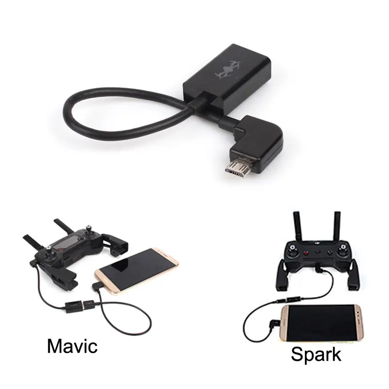 DJI Spark Mavic пульт дистанционного управления Преобразование данных кабель USB порт преобразования энергии линии провода для смартфонов планшеты мобильного телефона