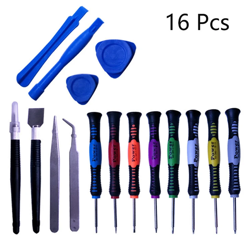 16pcs Hand Phone Repair Tool For Samsung for iPhone 16 in 1 set Opening Pry Repair Tool Kit cellphone Screwdrivers Set Kit
