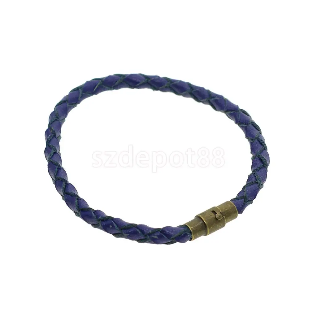 10 Sets Leather Kumihimo Glue In Magnetic Clasp Slide Lock Bracelet Necklace Clasp Cord End Jewelry Making Findings