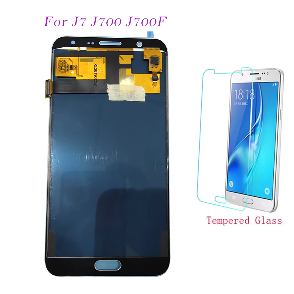 Тест ЖК экран для samsung Galaxy J7 2015 J700 J700F J700M J700H сенсорный дигитайзер дисплей