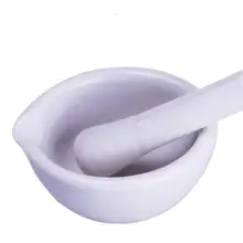 80 мм фарфоровая ступка и пестик смешивания шлифовальная чаша набор белый лабораторный набор Инструменты