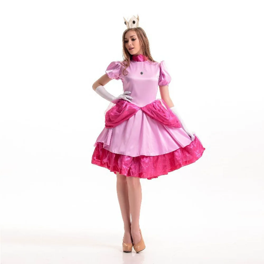 aliexpresscom buy super mario bros princess peach costume pink fancy dress princess costume party wear halloween costumes for woman one size from - Halloween Costume Pink Dress aliexpresscom buy super mario bros princess peach costume pink fancy dress princess costume party wear halloween costumes for woman one size from - Halloween Costume Pink Dress