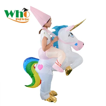 

Inflatable Unicorn Costume Christmas Dress Halloween Cosplay Animal Doll Dress Up Suit Unicorn Party Jumpsuit