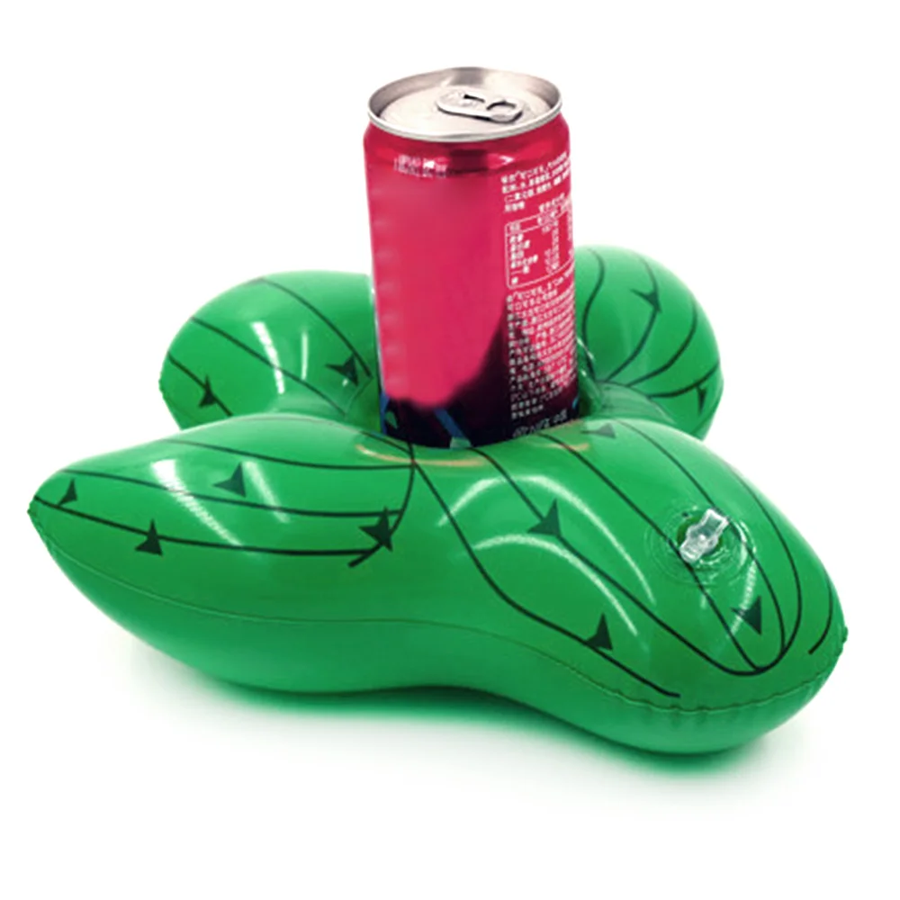 

New Inflatable Cactus Cup Seat Floating Drink Cup Holder Inflatable Coaster PVC Beach Pool Cup Holder