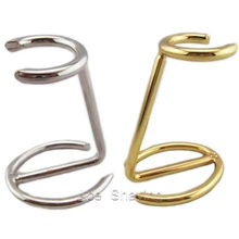 Серебряный/золотой цвет металлический сплав Мода бритья кисти стенд держатель для бороды открытие около 24 мм