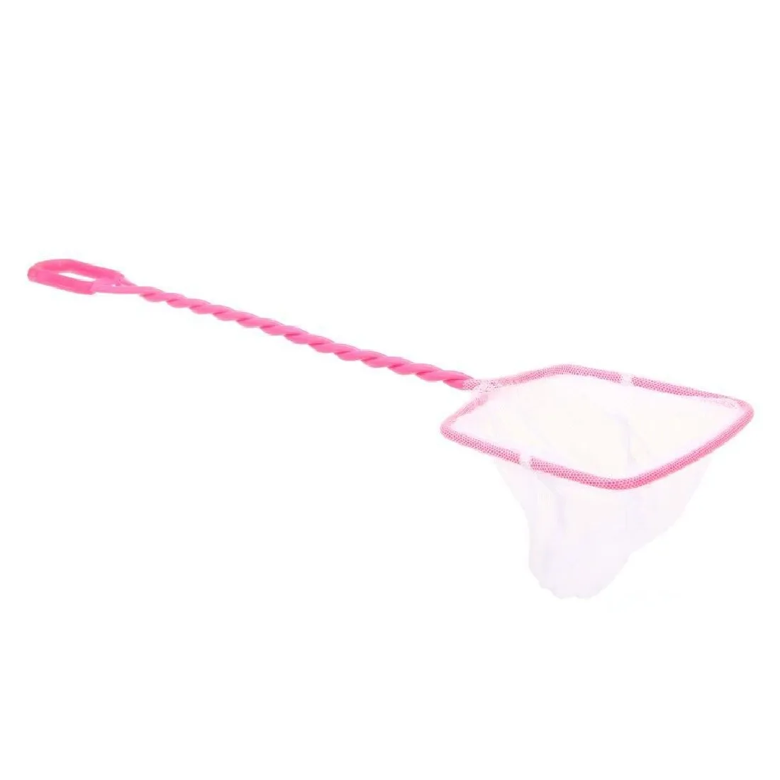 

Brand New Aquarium 4 inch Plastic Fishing Net Fish Shrimp with Handle Red