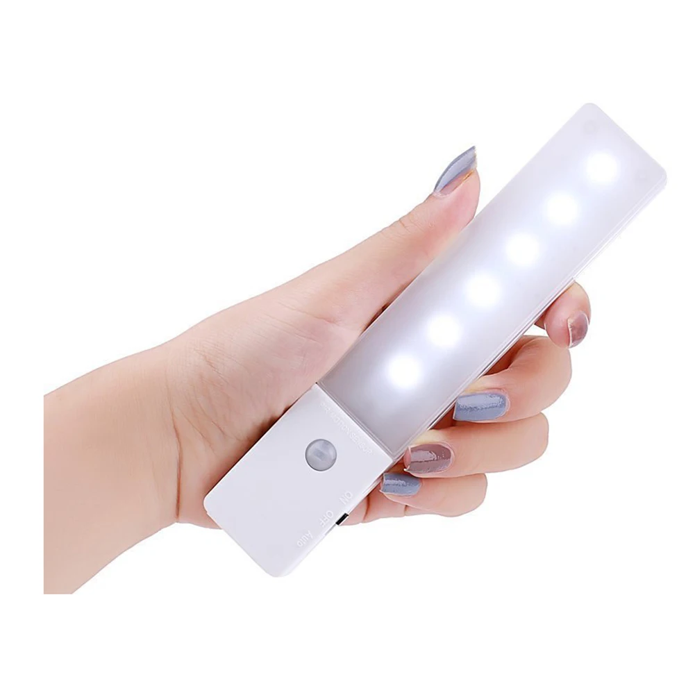 

BIFI-Motion Sensor Light, Rechargeable LED Night Light with Magnetic Strip Stick-on Anywhere for Safe Trunk Hallway Wardrobe