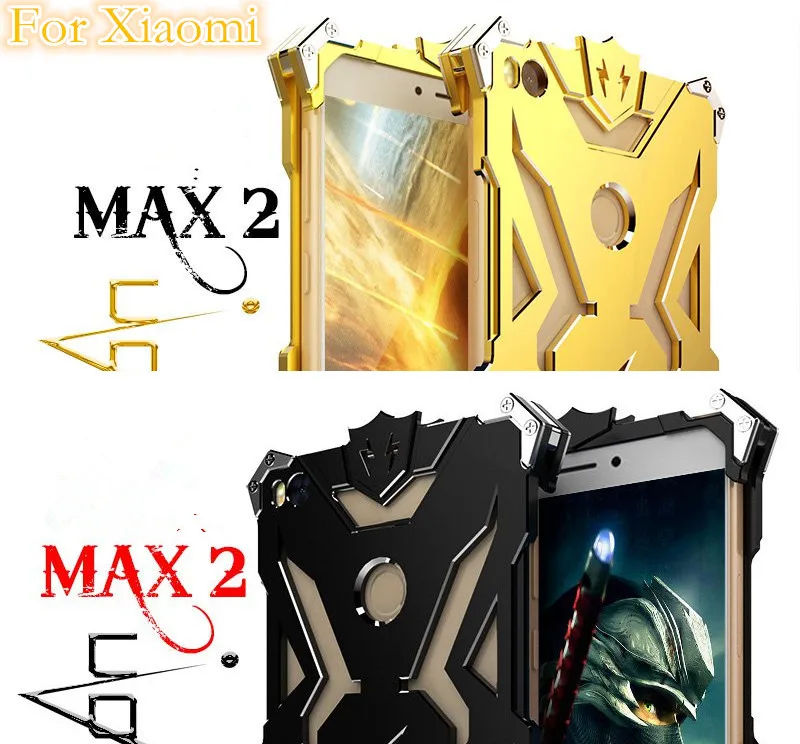 Для Xiaomi Mi Max 2 Чехол Zimon Тор с металлической эмблемой Железного человека Алюминий