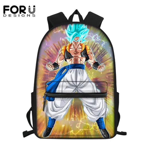 FORUDESIGNS/3 комплекта детский школьный рюкзак Dragon Ball Goku Z Веджета супер сайян принт Детский Рюкзак Школьный для подростков студентов мальчиков - Color: HME1123Z58