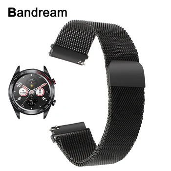 

Milanese Loop Stainless Steel Watchband for Huawei Honor Watch Magic Magnet Clasp Strap Quick Release Band Sports Wrist Bracelet