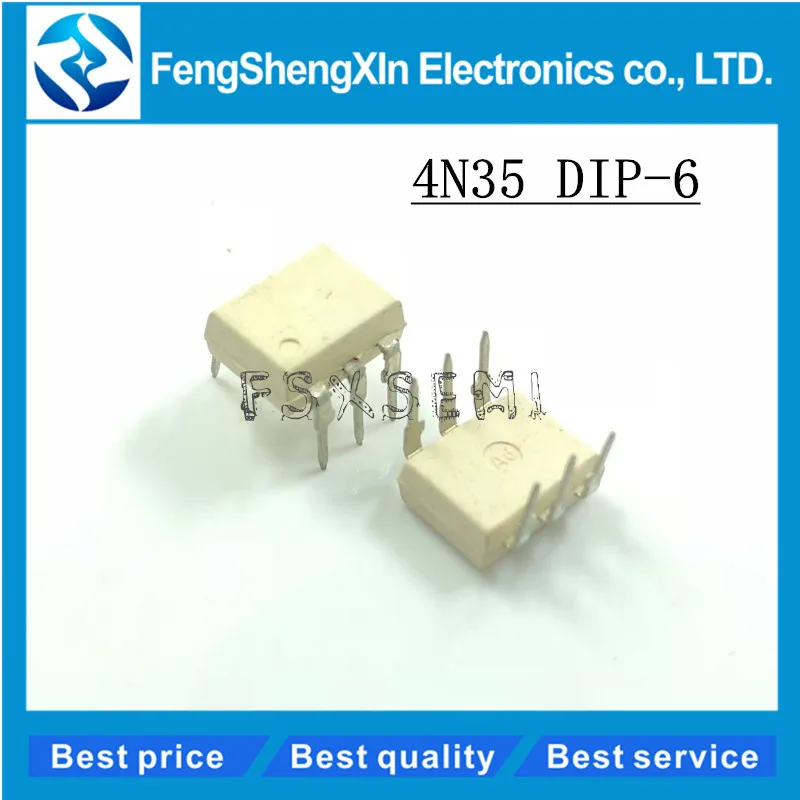 

10pcs/lot 4N35 DIP-6 OPTICALLY COUPLED ISOLATOR