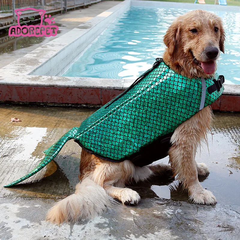 Pet dog safety clothes vest Mermaid Costume Waterproof Small Large Dog
