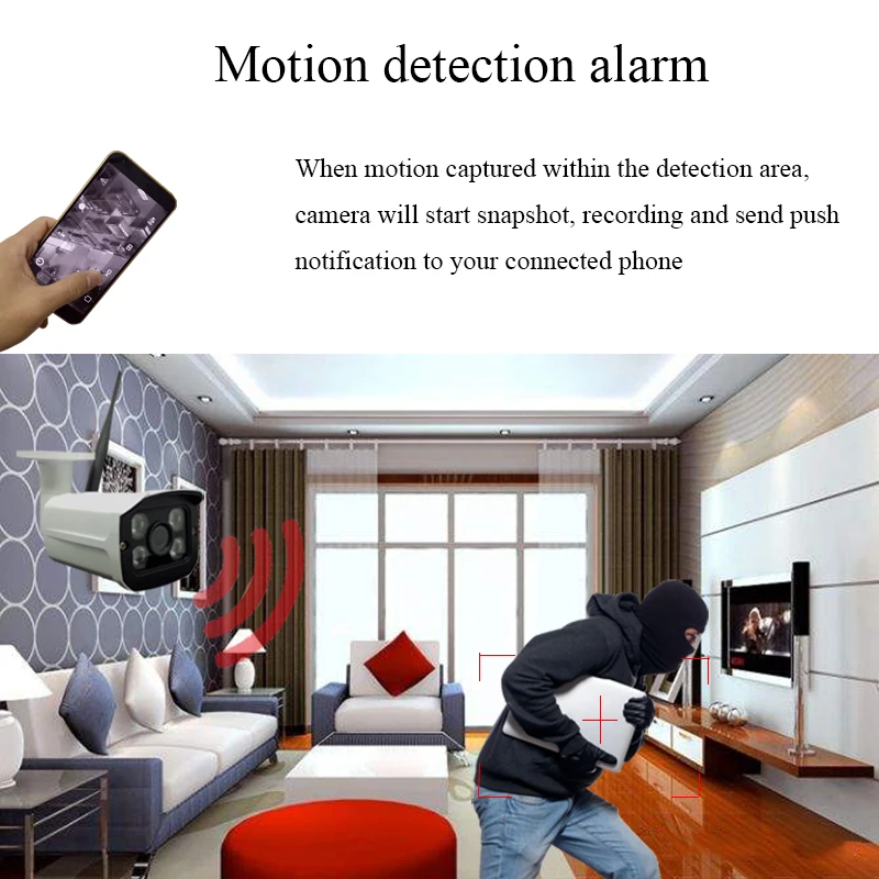 Tanie Evolylcam HD 1080P kamera IP WiFi P2P Onvif 720P 960P kamera do monitoringu cctv bezprzewodowa kamera monitorująca Micro karta sd tf kamera