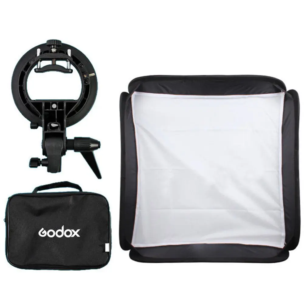 

40x40cm Softbox + S-Type Bracket Bowens Holder+ Bag Kit for Camera Flash