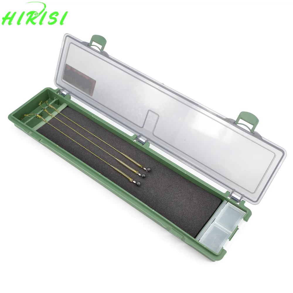 Hirisi Carp Fishing Tackle Box Stiff Hair Rig Board with Pins Carp