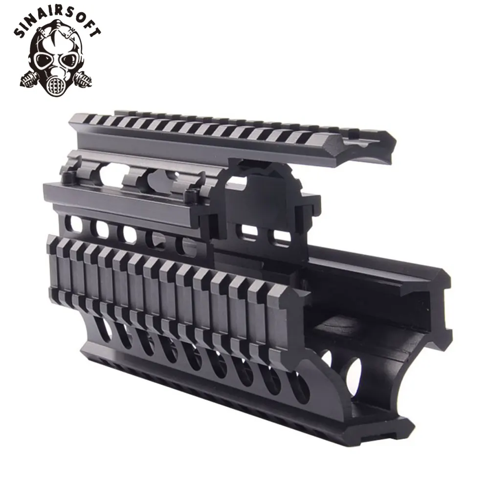 AK 47/74 Тактический Quad Rails Handguard Rail с 6 чехлами для охоты и стрельбы Тактический RIS Quad Rail AMD-65 Quad Rail system