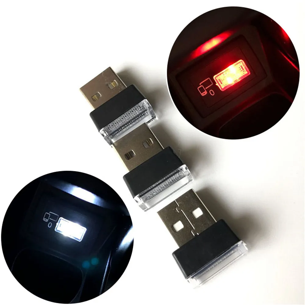 

Ladysmtop LED Car Light Automotive Interior USB Atmosphere Light Plug and Play Decor Lamp Emergency Lighting PC Auto Products
