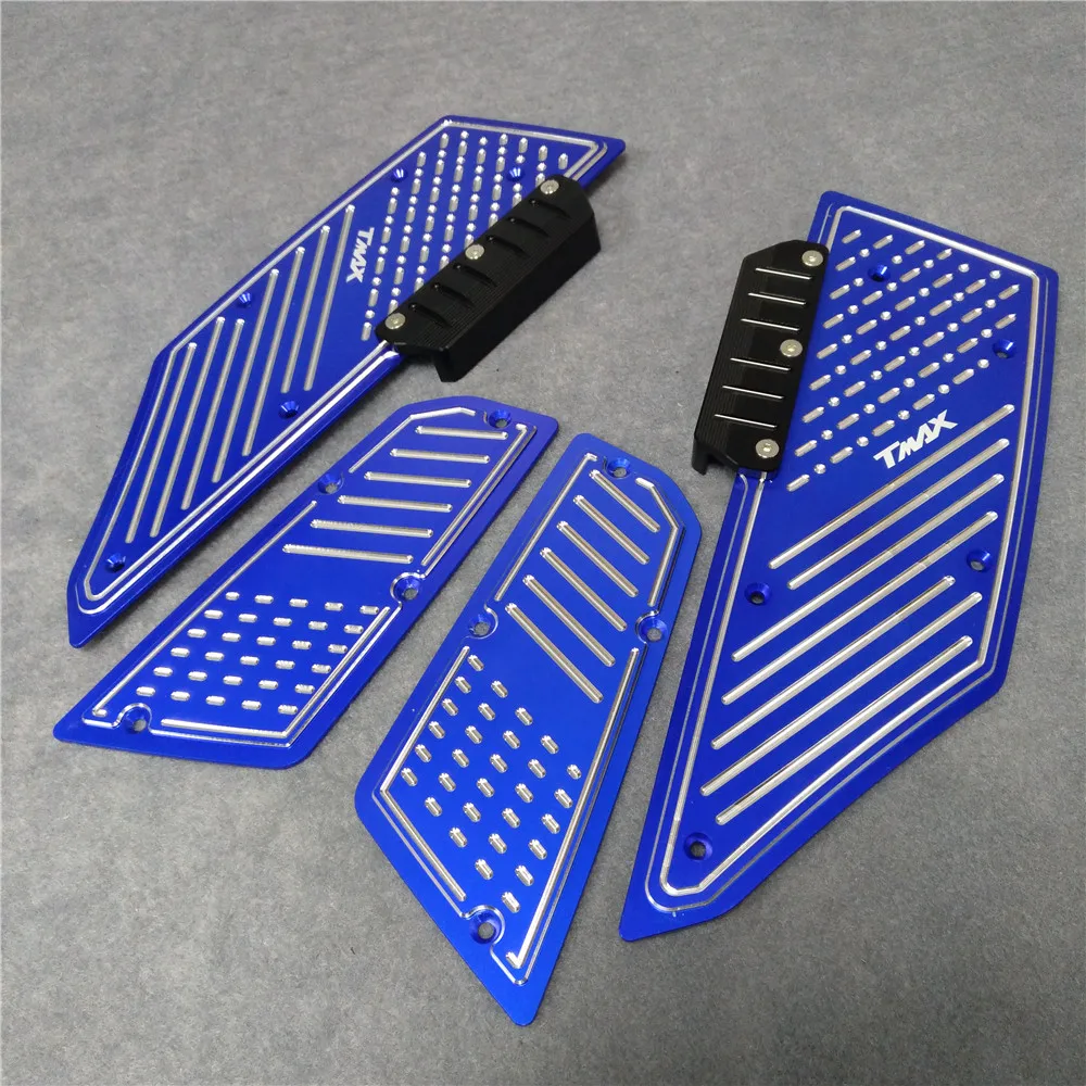 

for Footrest Pedal Motorcycle Front & Rear Motorbike Footboard Steps Foot Plate for Yamaha TMax530 T Max TMax 530 2012 2013 14