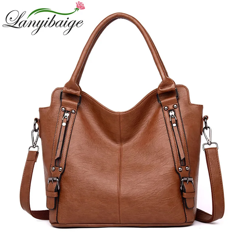 

LANYIBAIGE Leather Luxury Handbags Women Bags Designer handbags High Quality Women Shoulder Bag Female crossbody messenger bag