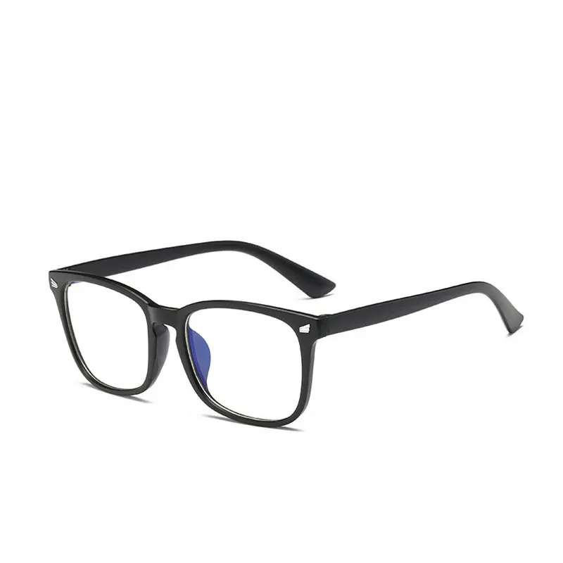 Очки для компьютера с защитой от синих лучей, мужские очки с голубым покрытием-светильник, игровые очки для защиты компьютера, ретро очки для женщин - Цвет оправы: Matt Black