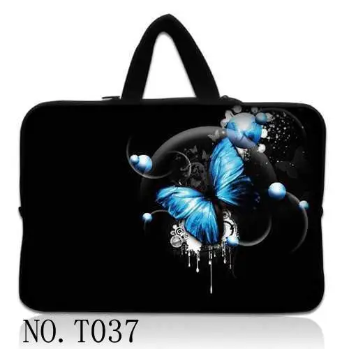 Голубая бабочка Мягкий рукава сумка для Apple Macbook Air Pro retina 11 12 13 15 Laptop Case для Mac book air 13 retina 13 рукав