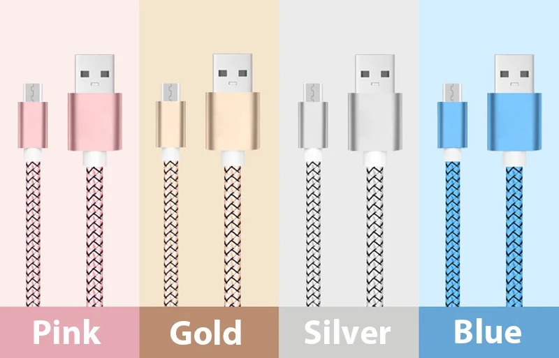 Micro USB кабель в нейлоновой оплетке Быстрая зарядка USB ЗУ для мобильного телефона кабель для iPhone 5 6 7 XS Max 8 Plus Android type C кабели