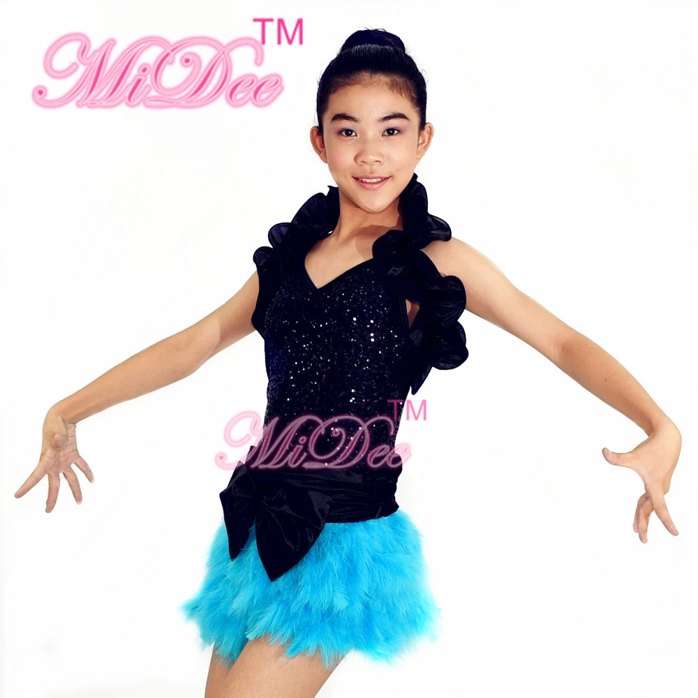Buy Cheap Jazz Dance Clothing Sequin Leotard Ruffle Dance Costumes Hip Hop Dance Costumes Ballroom Dress