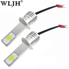 WLJH 2x Upgrade Canbus 12V 24V H1 LED Bulb 1000 Lumen 72W Car Auto Driving DRL Daytime Running Lights Lamp Led Fog Light Bulbs