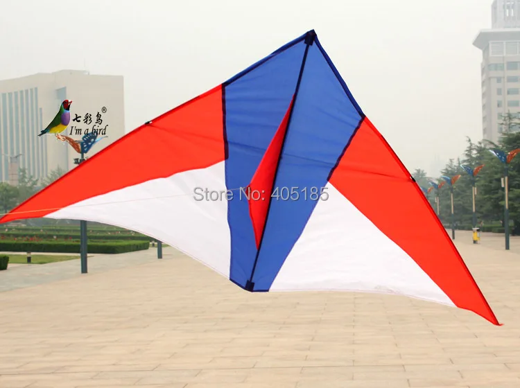 Спорт на открытом воздухе 2 м красный белый синий мощность Delta кайт с летающими инструментами Заводская розетка