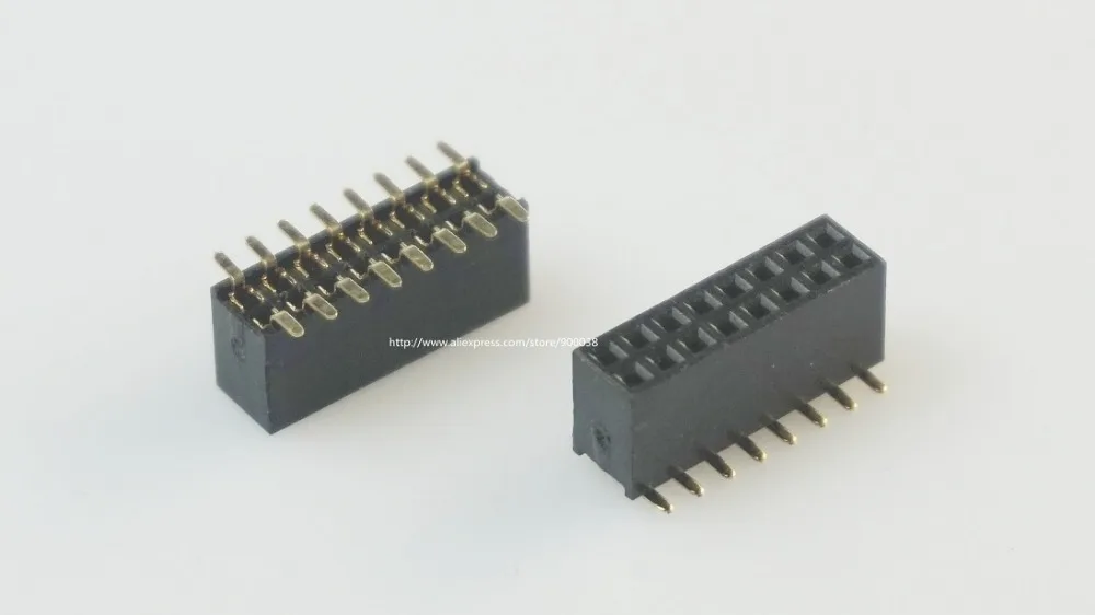 10 шт. 2x8 P 16 pin 1 27 мм Шаг штыревой разъем Женский двойной ряд SMT прямое поверхностное