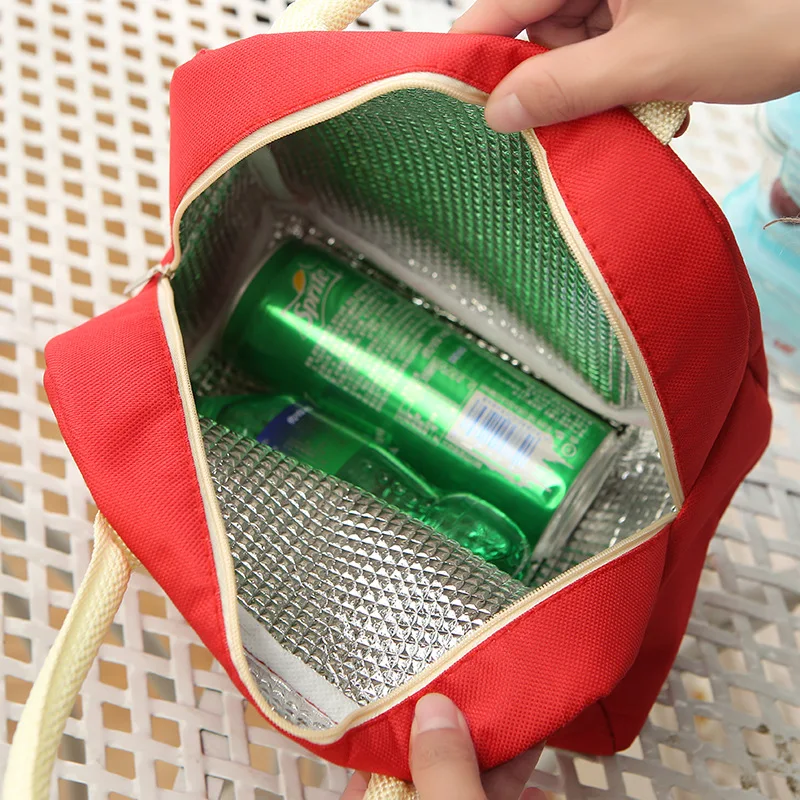 Маленькая переносная сумка для обеда с поросенком, термоизолированная сумка-холодильник, сумка-холодильник, Bento Pouch, контейнер для обеда, школьные сумки для хранения еды