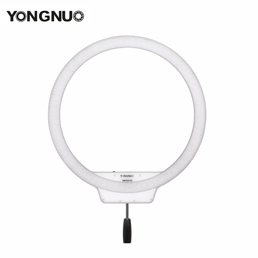 Светодиодный светильник YONGNUO YN608 RGB для видеосъемки кольцевой с пультом