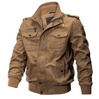 

new Plus Size Military Jacket Men Spring Autumn Cotton Pilot Jacket Coat Army Men's Bomber Jackets Cargo Flight Jacket Male 6XL
