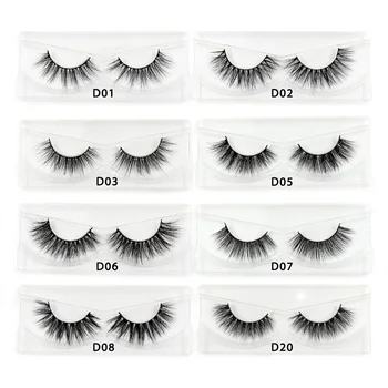 

Mink lashes 3D Mink Eyelashes cruelty free natural false eyelashes volume Lashes Real Mink Fur Handmade Crossing Thick Lash D06