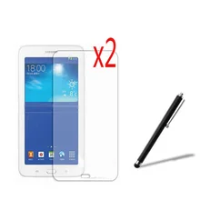 2х пленка+ 2х ткань+ 1х стилус, Антибликовая матовая защитная пленка для экрана Защитные пленки для Samsung Galaxy Tab 3 Lite T110 " планшет