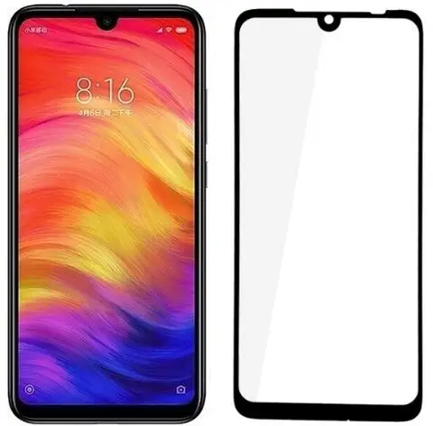 VSKEY 10 шт Полный Клей закаленное стекло для Xiaomi Redmi Note 7 Pro Анти Царапины полное