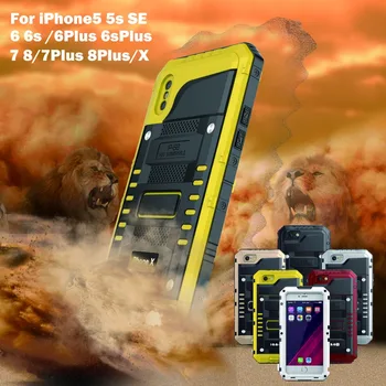

Waterproof Diving Photograph Case For iPhone SE 6S 7 8Plus Heavy Duty With Built-in Screen Protective Waterproof For iPhone X XS
