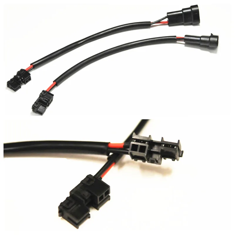 

Rockeybright 2pcs HID Xenon Ballast Power Cable wire d2s to H11 H8 H9 Male wire socket for Lexus for Toyota for Denso for Koito